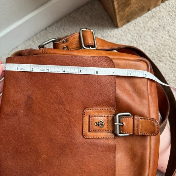 Harbour 2nd Brown Tan Leather Messenger Cross Body Bag - Picture 8 of 10
